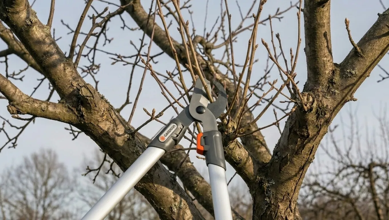 Телескопични овощарски ножици Gardena за високи клони