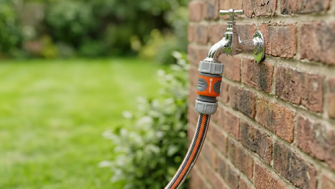 Gardena Water Stop конектор на маркуч автоматично спиране