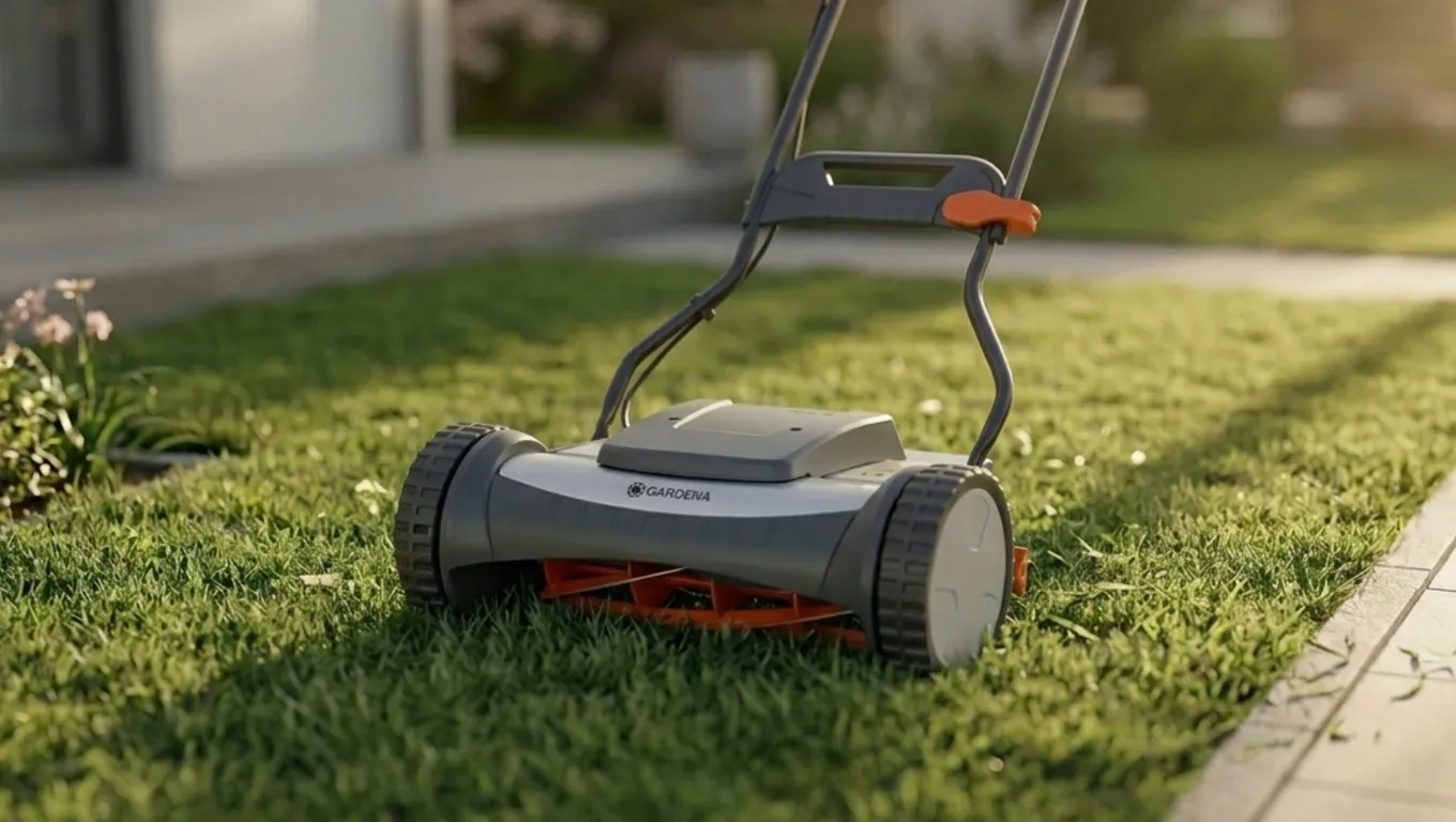 Gardena Classic 400 ръчна косачка сгъваема дръжка детайл
