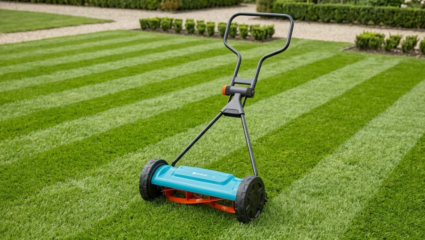 Gardena Classic ръчна косачка на равна тревна площ