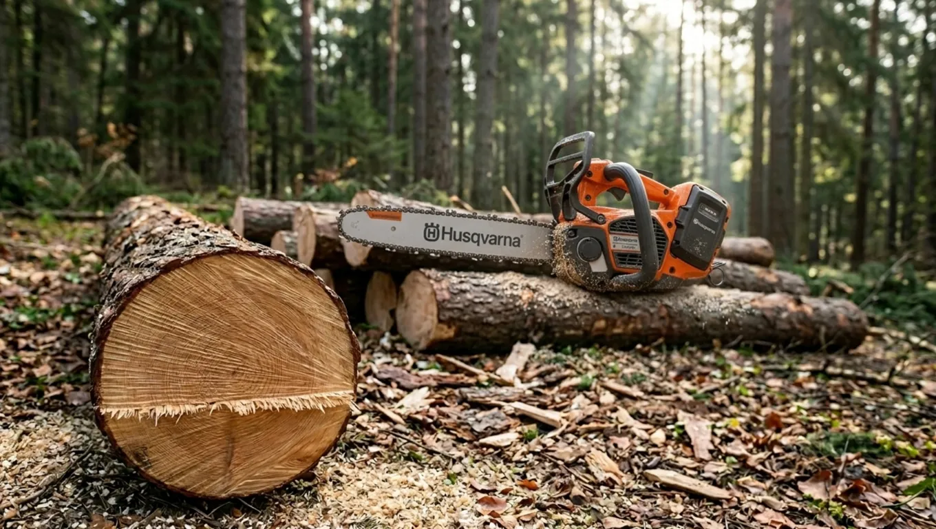 Husqvarna 540i XP акумулаторен верижен трион в работна среда