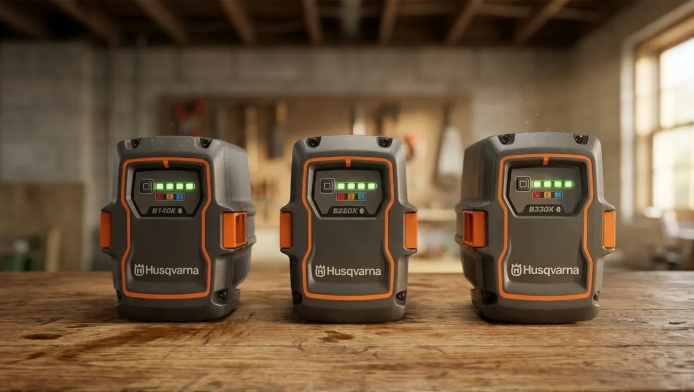 Husqvarna зарядни QC80 QC330 QC500 – реални времена за зареждане BLi20 до BLi950X