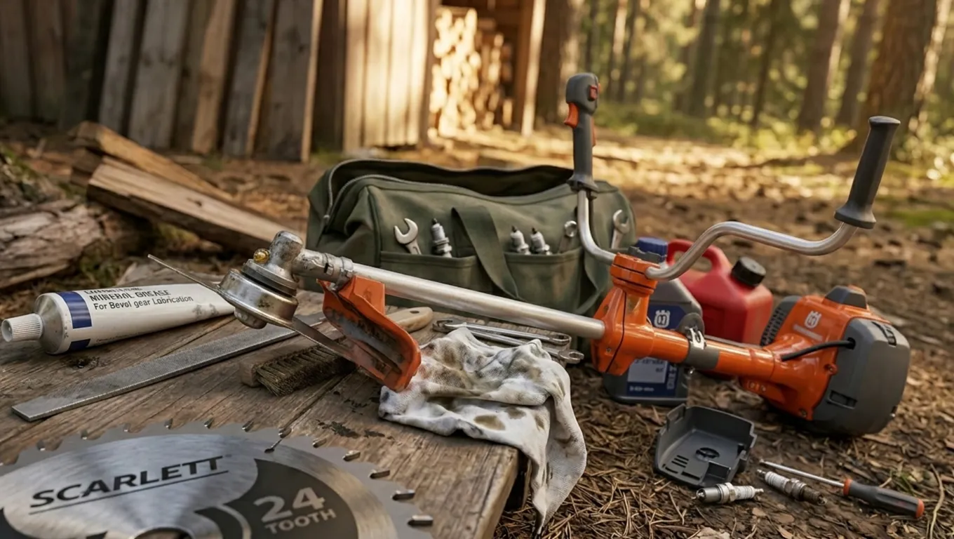 Husqvarna 555FX поддръжка – въздушен филтър, bevel gear и горивна смес