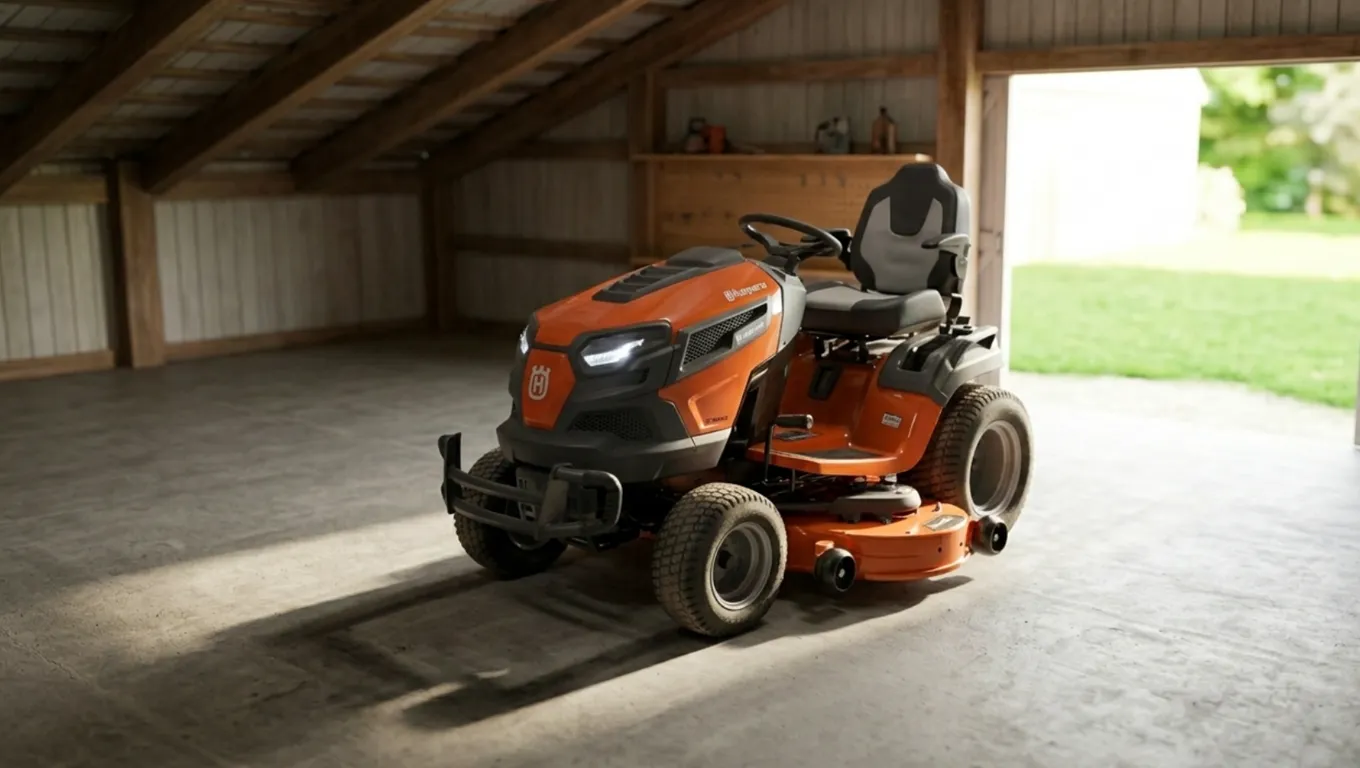 Поддръжка на Husqvarna TS354 градински тракт – масло, ремък и шпинделни главини